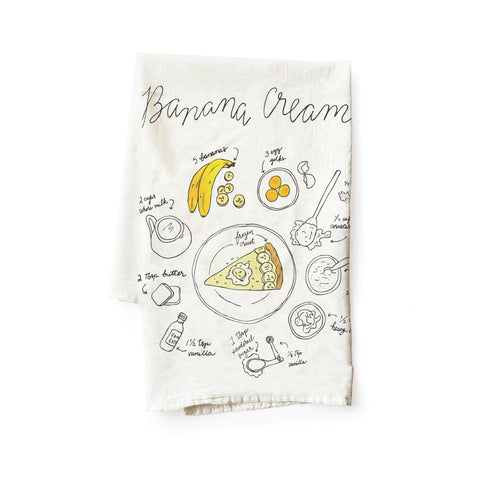 Banana Cream Pie Tea Towel
