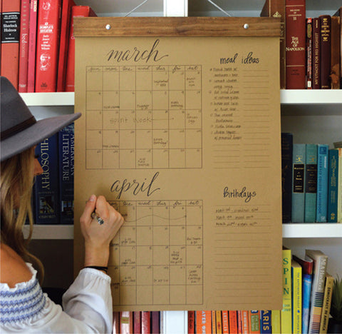 Big Write-In Calendar (Kraft)