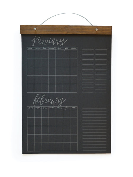 Big Write-In Calendar (Black) – Wild Ink Press