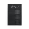 Chores Calendar Notepad - Black