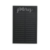 Groceries Calendar Notepad - Black