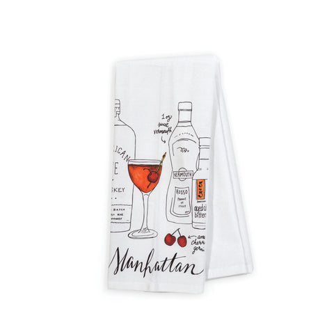 Manhattan Classic Cocktail Tea Towel