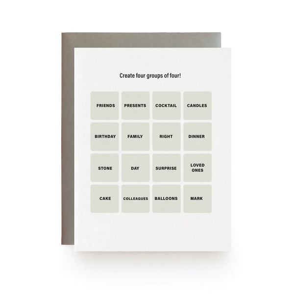 Connections Birthday Card