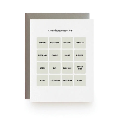 Connections Birthday Card