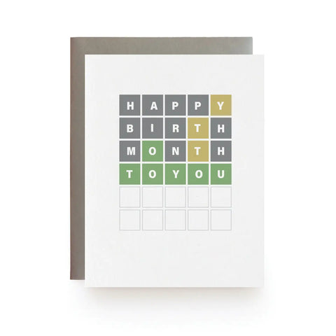 Wordle Birthday Card