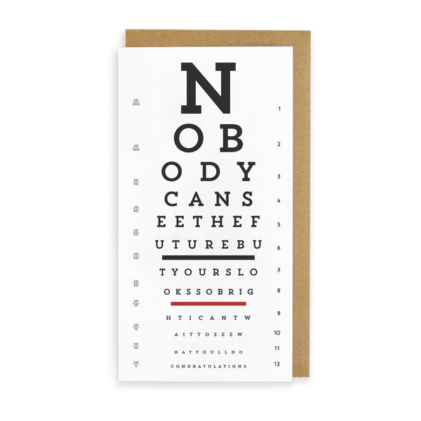Eye Chart Grad Future Bright – Wild Ink Press