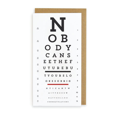 Eye Chart Grad Future Bright