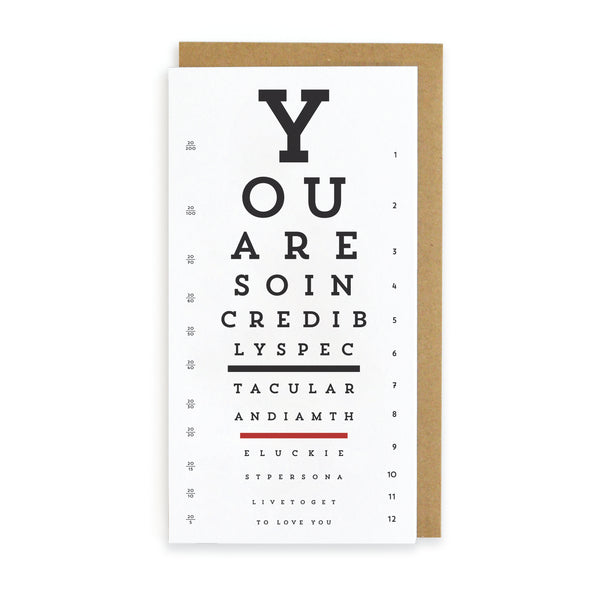 Eye Chart Incredibly Spectacular