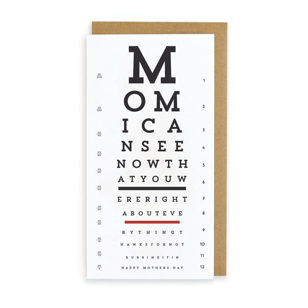 Eye Chart Mom See Now