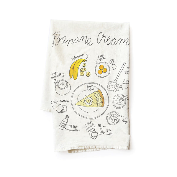 Banana Cream Pie Tea Towel