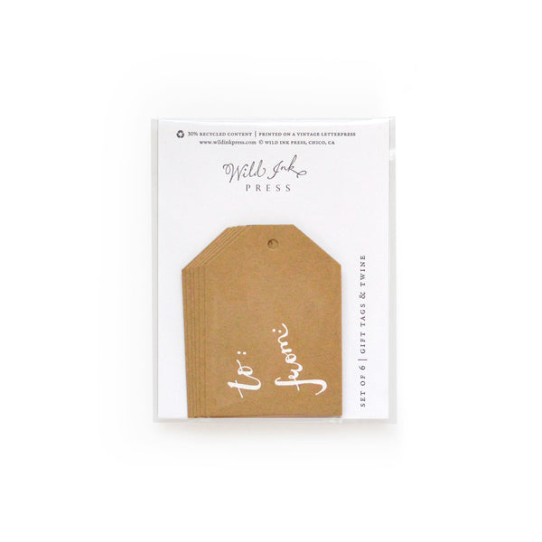 To From Tags – Wild Ink Press