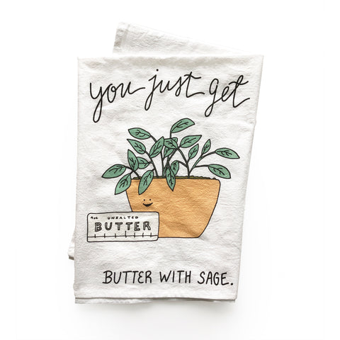Butter with Sage Tea Towel