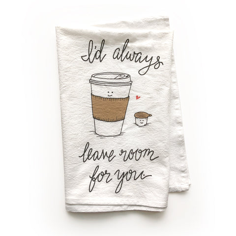 Leave Room Tea Towel