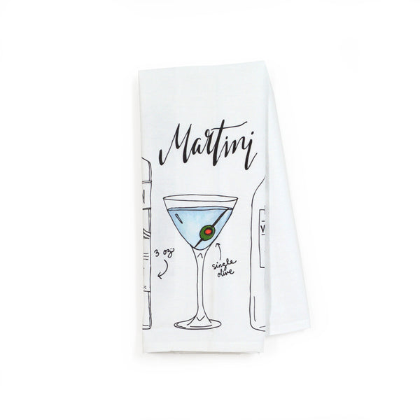 Martini Classic Cocktail Tea Towel