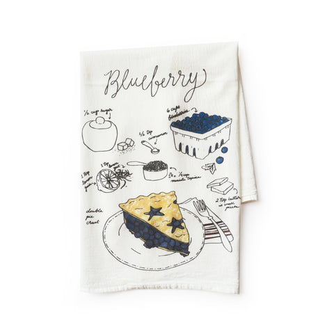 Blueberry Pie Tea Towel